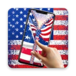 Logo of USA Flag Zipper Lock android Application 